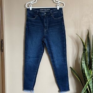 American Eagle Outfitters Dark Blue Ankle Jeans
